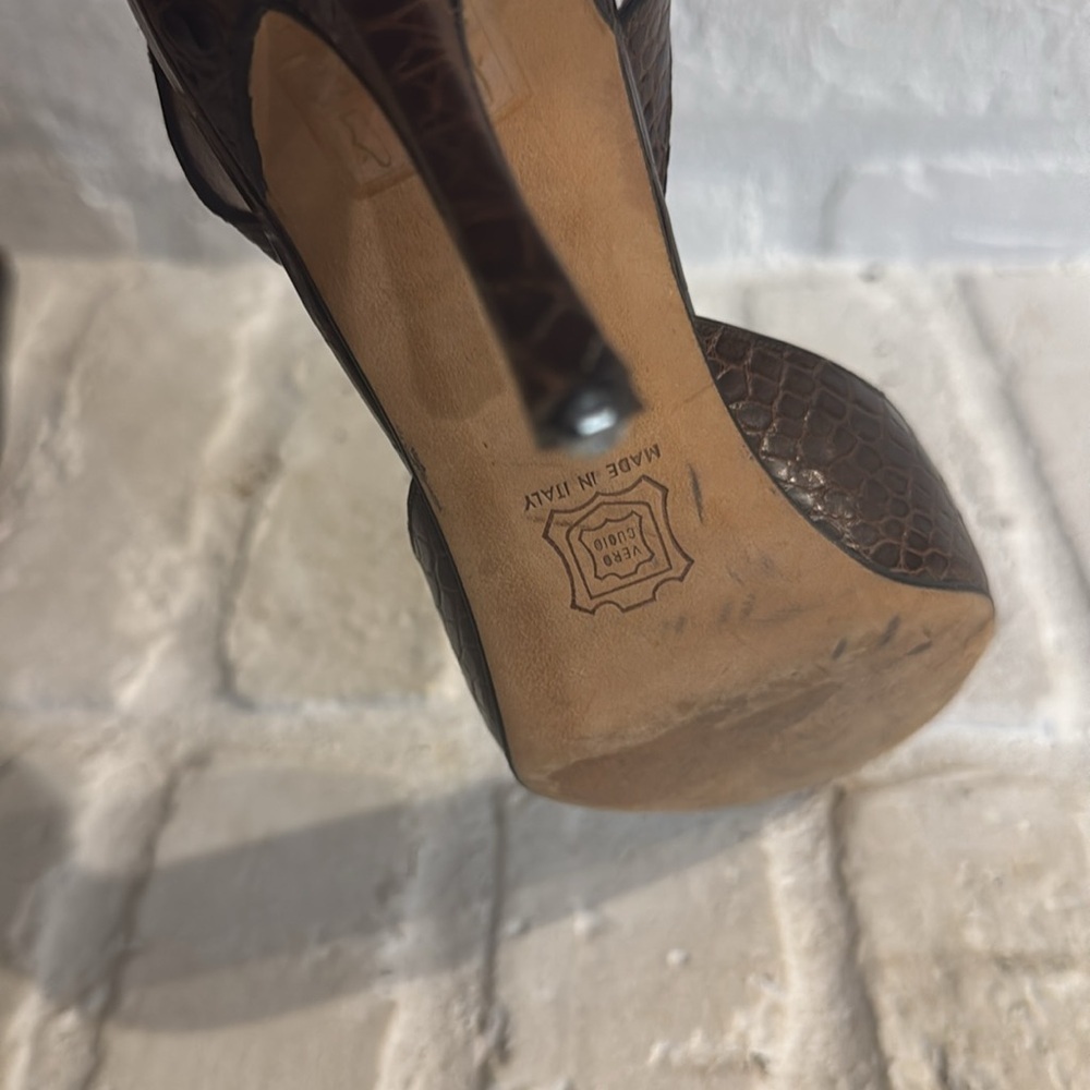 Gianni Milanesi Leather Sling Backs, 38. / 7.5 - Picture 7 of 7